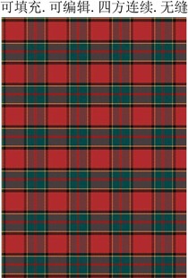 红色格子面料  苏格兰格纹
