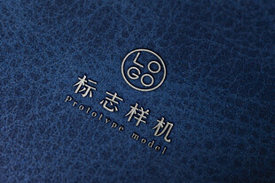 皮革LOGO样机