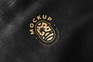 皮革LOGO样机