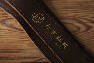 品牌LOGO皮革样机