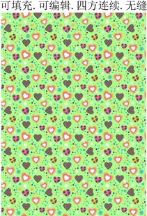 女童图案 爱心图案 爱心印花
