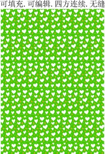 爱心图案 女童服装印花