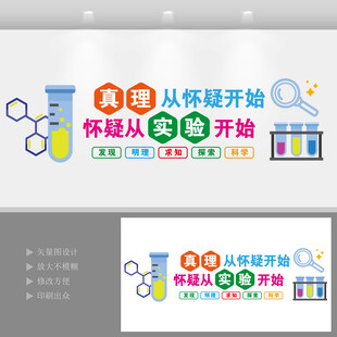 化学实验室文化墙