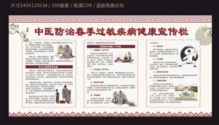 中医防治春季过敏疾病健康宣传栏