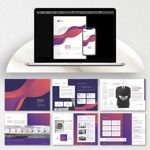 企业宣传画册cdr设计模板