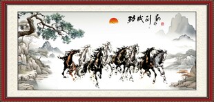 水墨马