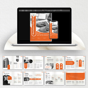 公司产品画册cdr设计模板