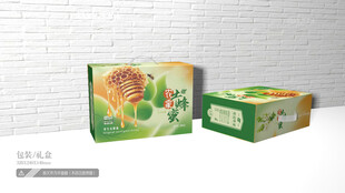 蜂蜜包装 平面图