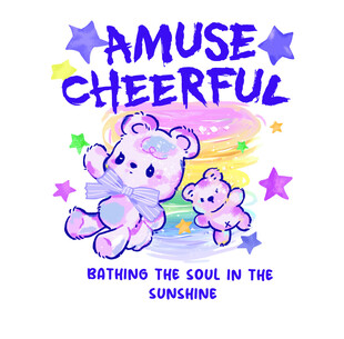 小兔子 卡通动漫 简约字母