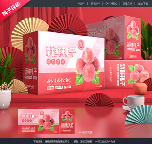 桃子礼盒 油桃包装