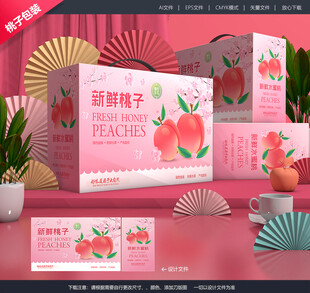 桃子礼盒 油桃包装
