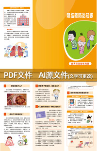 肺结核防治知识三折页