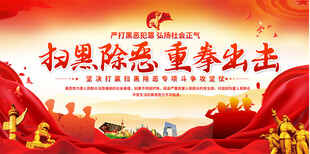 扫黑除恶展板背景