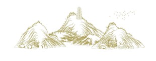 线条山水浮雕