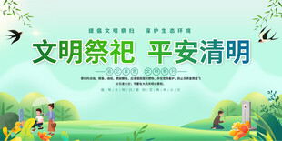清明防火展板