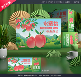 桃子包装 水蜜桃礼盒