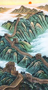 长城装饰画客厅山水挂画