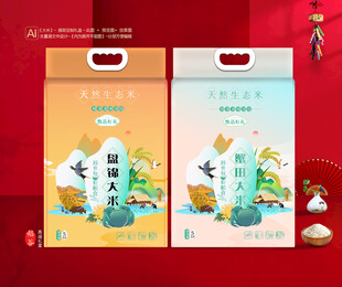 盘锦大米包装 蟹田米袋装