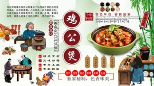 鸡公煲背景墙