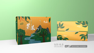 芒果包装 平面图