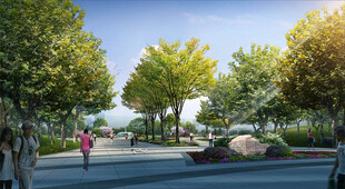 公园小广场效果图