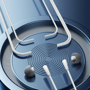 有线耳机建模渲染场景