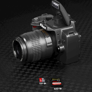 尼康相机读卡器建模渲染