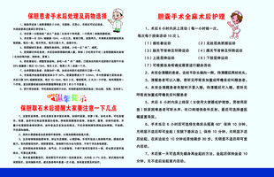 保胆患者手术后处理及药物选择