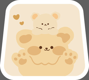 卡通坐垫设计 卡通小熊