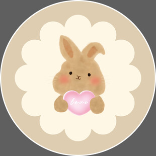 卡通地垫设计 卡通小兔子