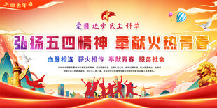 弘扬五四精神展板背景