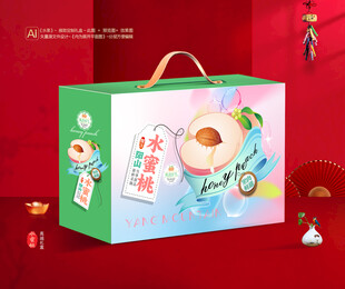 水蜜桃包装 桃子礼盒