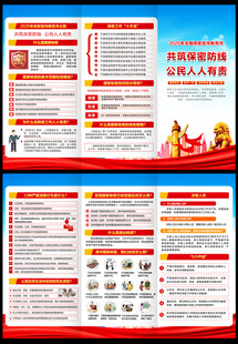 全国保密宣传教育月三折页