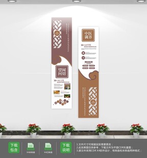 中国风中医院文化墙