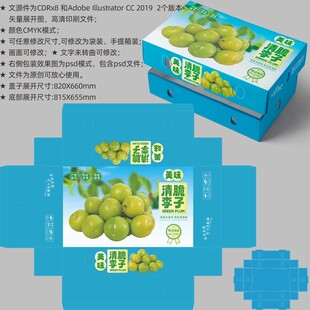 李子包装 水果盒子
