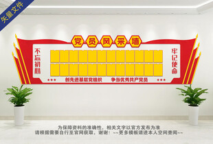 党员风采照片墙