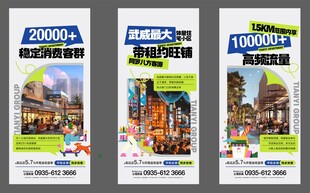 地产商圈住宅招商营销海报设计