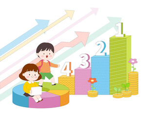 儿童分析图饼状图加油冲刺