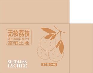 荔枝水果精品箱包装