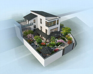 中式庭院效果图