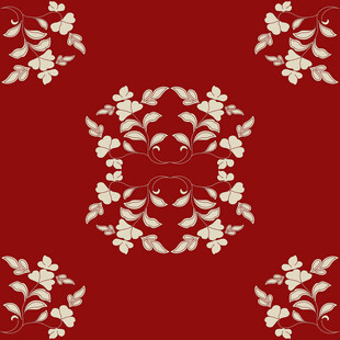 服饰花纹花边折枝花图案背景