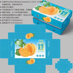 杏子包装 水果盒子