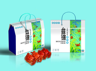 稻田蟹包装展开图