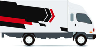 时尚设计的货运卡车