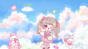 卡通女孩
