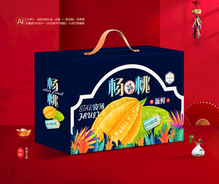 杨桃包装 五敛子礼盒