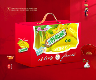 杨桃包装 五敛子礼盒