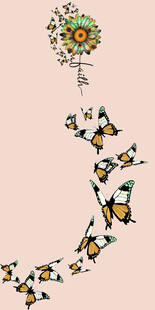 蝴蝶组成的艺术装饰图案