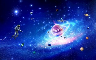 梦幻宇宙星空场景