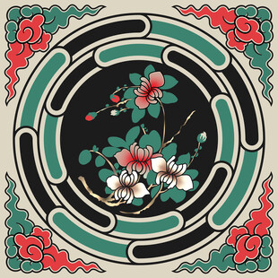 蔚县灵岩寺天花彩绘系列